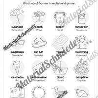 Arbeitsheft Sommer/Summer auf Englisch (Arbeitsblatt 02)