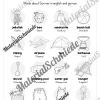 Arbeitsheft Sommer/Summer auf Englisch (Arbeitsblatt 03)