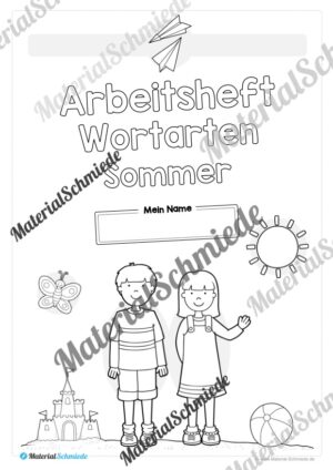 Arbeitsheft Wortarten – Thema Sommer (Arbeitsblatt 01)