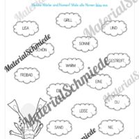 Arbeitsheft Wortarten - Thema Sommer (Arbeitsblatt 04)