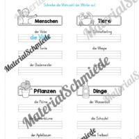 Arbeitsheft Wortarten - Thema Sommer (Arbeitsblatt 05)