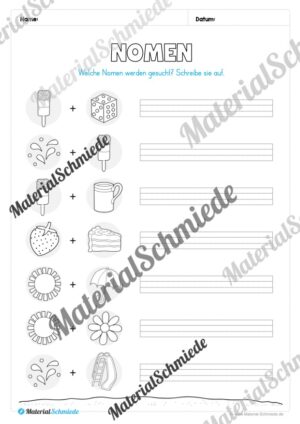 Arbeitsheft Wortarten – Thema Sommer (Arbeitsblatt 07)