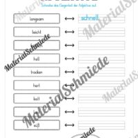Arbeitsheft Wortarten - Thema Sommer (Arbeitsblatt 11)