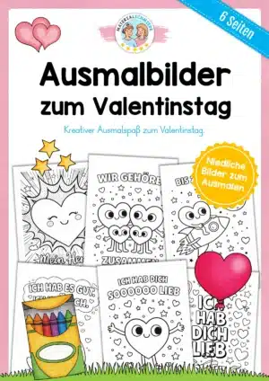 Kostenlose Ausmalbilder zum Valentinstag