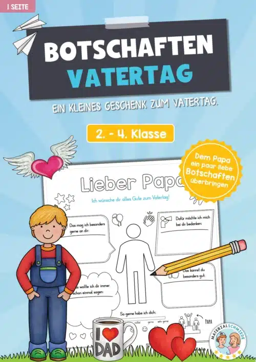 Steckbrief: Botschaften zum Vatertag (Arbeitsblatt)