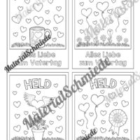 4 Karten zum Vatertag zum Ausmalen (Vorschau 03)