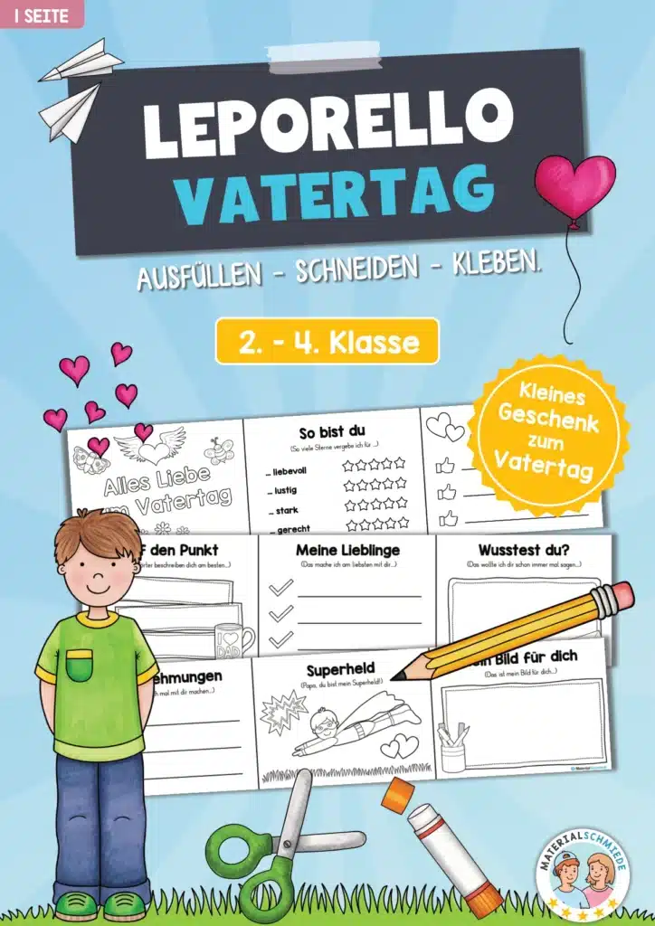 Leporello zum Vatertag