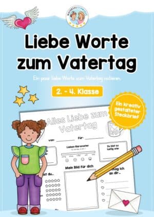 Steckbrief: Liebe Worte zum Vatertag notieren