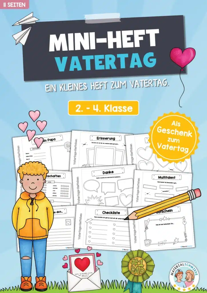 Mini-Heftchen zum Vatertag (11 Seiten)