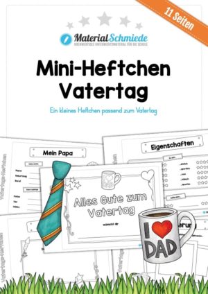 Mini-Heftchen zum Vatertag