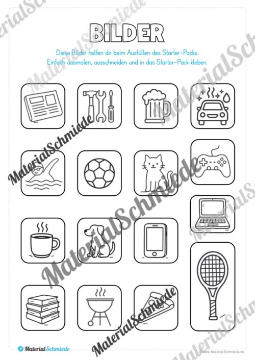 Starter-Pack zum Vatertag (50 Seiten) - Arbeitsblatt 02