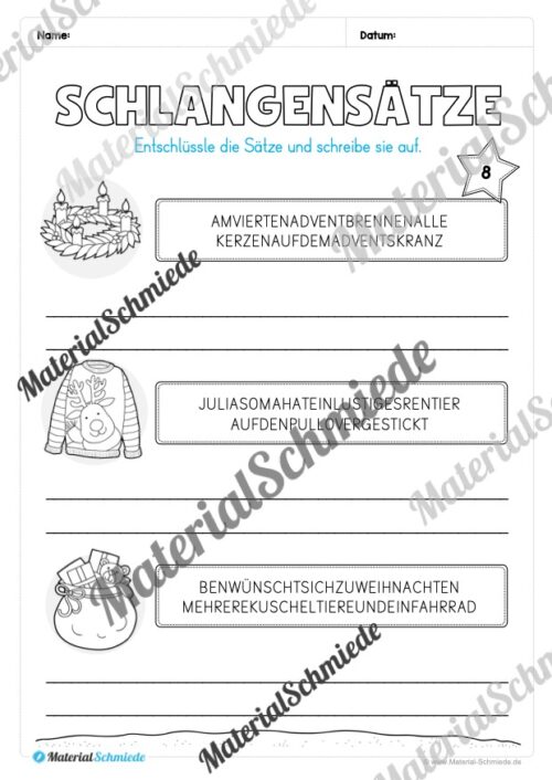 Materialpaket Weihnachten: 4. Klasse (Vorschau 09)