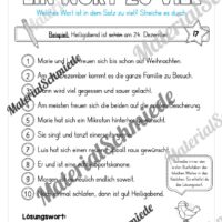 Materialpaket Weihnachten: 4. Klasse (Vorschau 18)