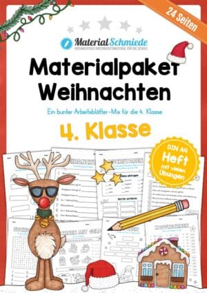 Materialpaket Weihnachten: 4. Klasse (24 Arbeitsblätter)