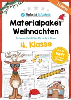 Materialpaket Weihnachten: 4. Klasse (24 Arbeitsblätter)