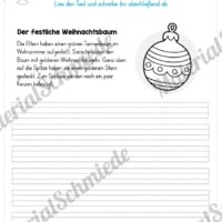 10 Abschreibtexte zu Weihnachten (Der festliche Weihnachtsbaum)