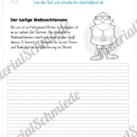 10 Abschreibtexte zu Weihnachten (Der lustige Weihnachtsmann)