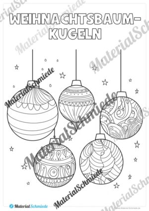 Ausmalbilder Weihnachten (Arbeitsblatt 06)