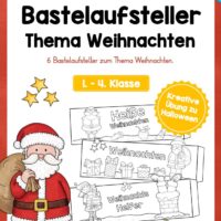 6 Bastelaufsteller zu Weihnachten