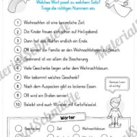 Blitzlesen zu Weihnachten - Leseübung (Vorschau)