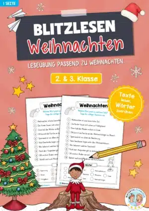 Blitzlesen Weihnachten (Leseübung)