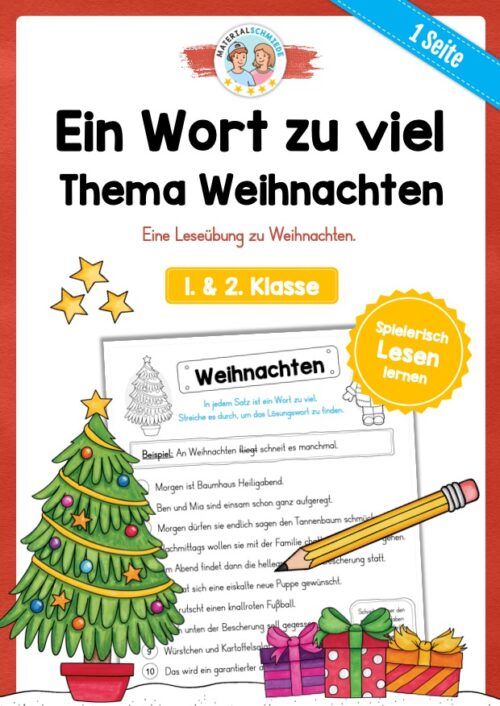 Leseübung Weihnachten: Ein Wort zu viel