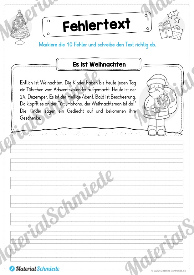 10 Fehlertexte zu Weihnachten (Es ist Weihnachten)