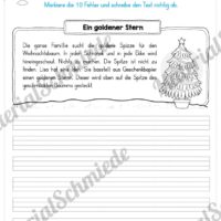 10 Fehlertexte zu Weihnachten (Ein goldener Stern)