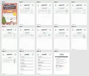 10 Fehlertexte: Thema Weihnachten (Überblick)