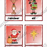 24 Flash-Cards zu Weihnachten auf Englisch (Vorschau 01)