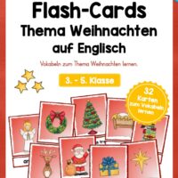 32 Flash-Cards zu Weihnachten (auf Englisch)