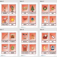 32 Flash-Cards zu Weihnachten (auf Englisch) - Überblick