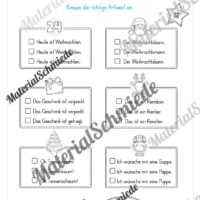 Kostenloser Adventskalender für die 2. & 3. Klasse (Arbeitsblatt 08)