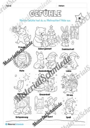 Kostenloser Adventskalender für die 2. & 3. Klasse (Arbeitsblatt 10)