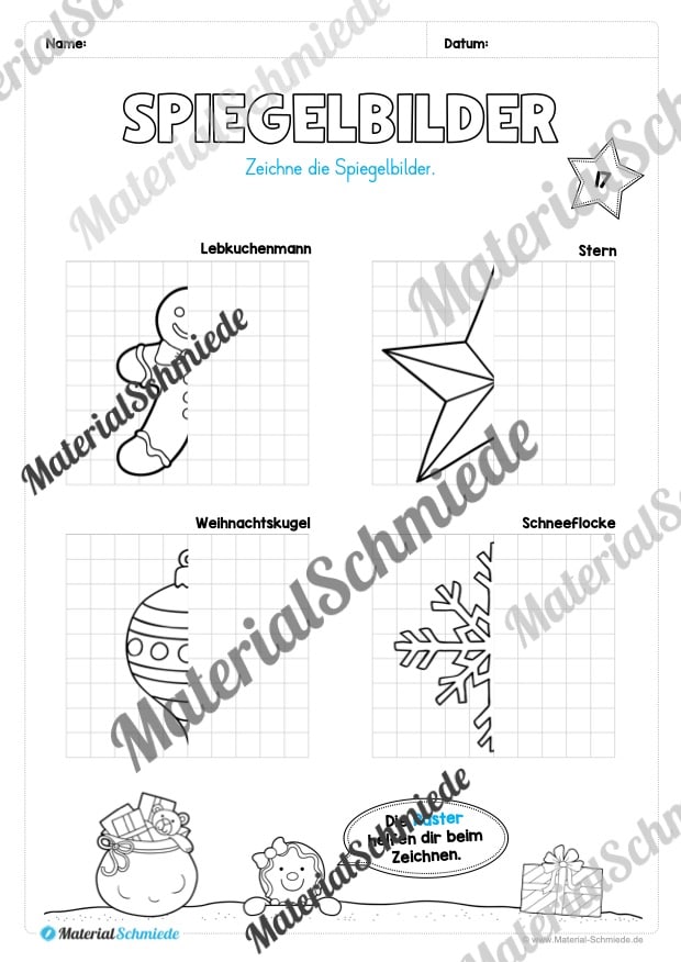 Kostenloser Adventskalender für die 2. & 3. Klasse (Arbeitsblatt 11)