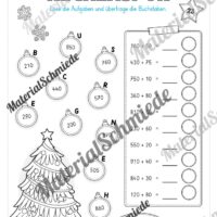 Kostenloser Adventskalender für die 2. & 3. Klasse (Arbeitsblatt 16)