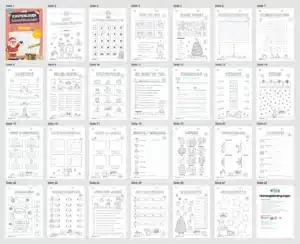 Kostenloser Adventskalender für die 2. & 3. Klasse (Überblick)