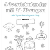 Kostenloser Adventskalender für die 1. & 2. Klasse (Arbeitsblatt 01)