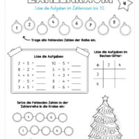 Kostenloser Adventskalender für die 1. & 2. Klasse (Arbeitsblatt 06)