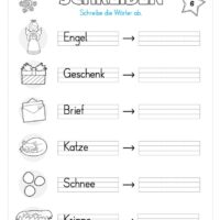 Kostenloser Adventskalender für die 1. & 2. Klasse (Arbeitsblatt 08)