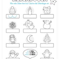 Kostenloser Adventskalender für die 1. & 2. Klasse (Arbeitsblatt 09)