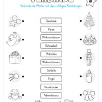 Kostenloser Adventskalender für die 1. & 2. Klasse (Arbeitsblatt 12)