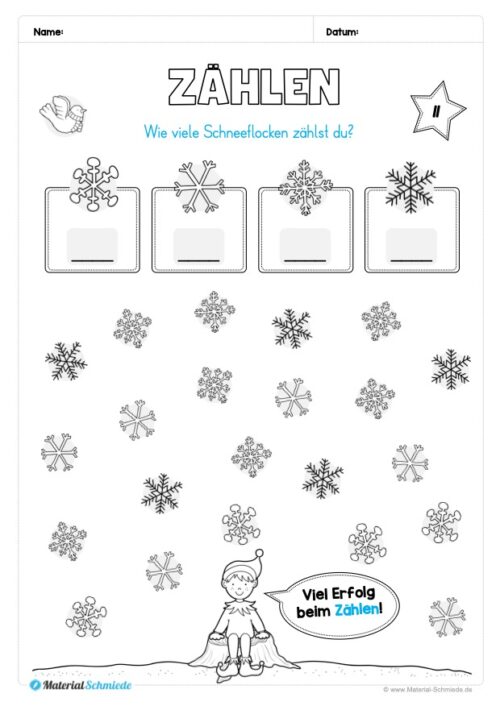 Kostenloser Adventskalender für die 1. & 2. Klasse (Arbeitsblatt 13)