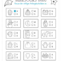 Kostenloser Adventskalender für die 1. & 2. Klasse (Arbeitsblatt 15)