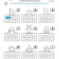 Kostenloser Adventskalender für die 1. & 2. Klasse (Arbeitsblatt 22)