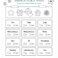Kostenloser Adventskalender für die 1. & 2. Klasse (Arbeitsblatt 24)