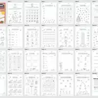 Kostenloser Adventskalender für die 1. & 2. Klasse (24 Seiten) - Überblick