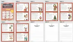 Abschreibkarten: Thema Weihnachten (12 Karten) – Überblick