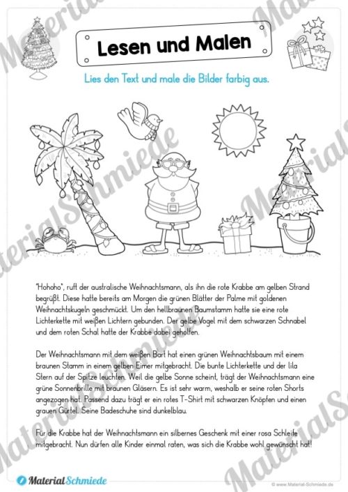Lesen & Malen zu Weihnachten (Vorschau 04)