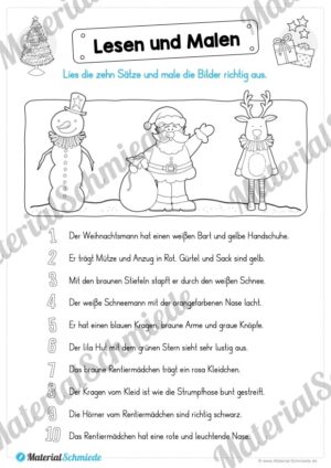 Lesen & Malen zu Weihnachten (Vorschau 05)